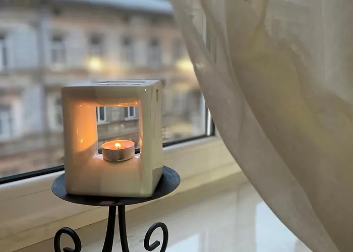 аpartment з балконом жд вокзал, центр Apartamento Lviv